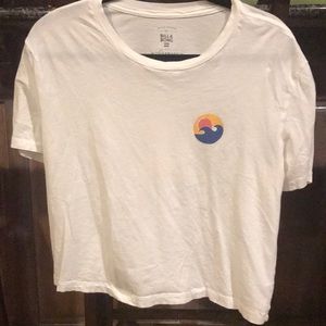 Billabong cropped graphic tee
